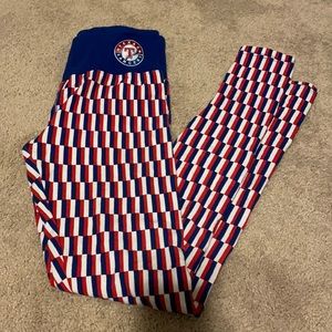 Texas Rangers leggings